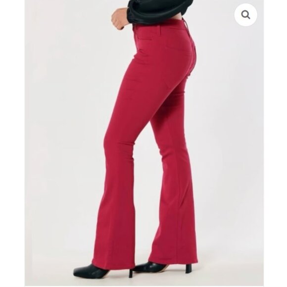 NWT Hollister Vintage Flare High-Rise Red Jeans 23/32 - Picture 2 of 14